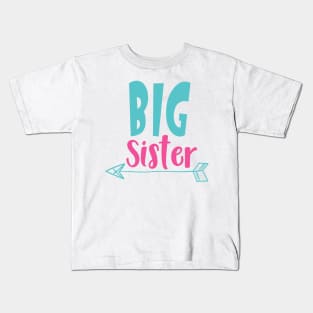 Big Sister, Older Sister, Arrow, Sibling, Family Kids T-Shirt